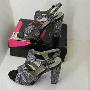 Michael antonio open toe heeled ankle strap sandal